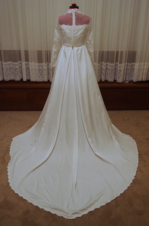 Long Sleeve Ornate Vintage Wedding  Dress  Adelaide  